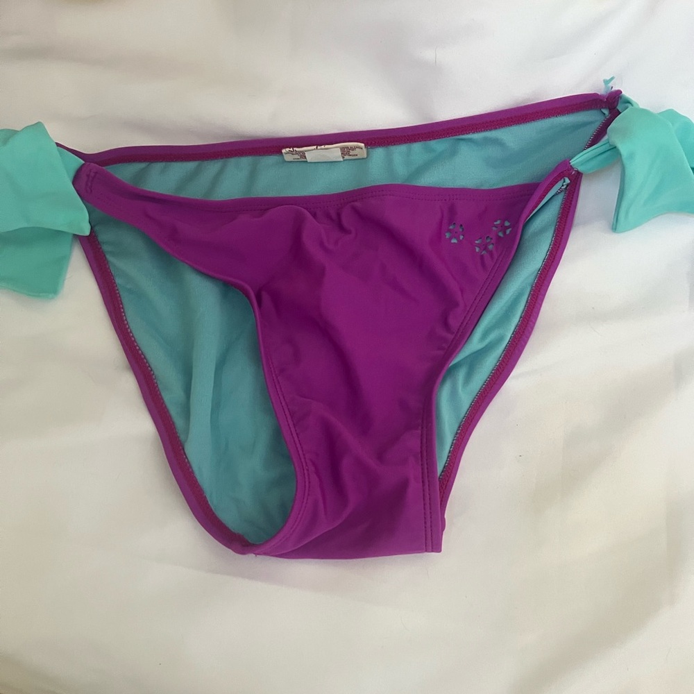 SO Purple and Aqua Women's Swim Bottom- never worn